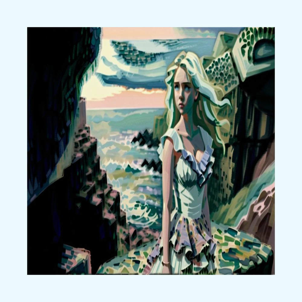 Cliff Over The Sea - Matte Poster