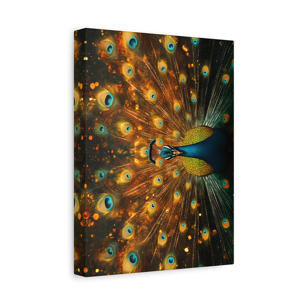 Neon Plumage - Canvas Poster