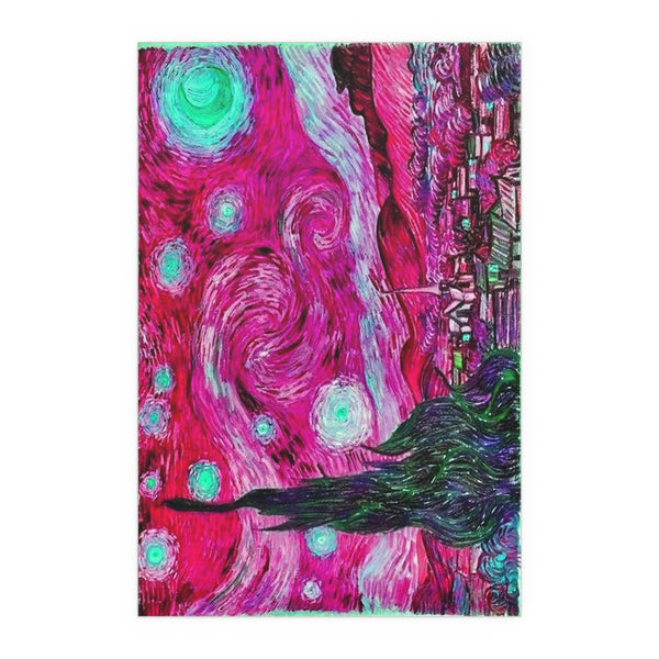 Star Night Fuchsia - Silk Poster