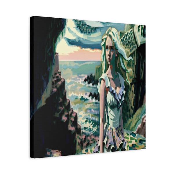 Cliff Over The Sea - Canvas Poster