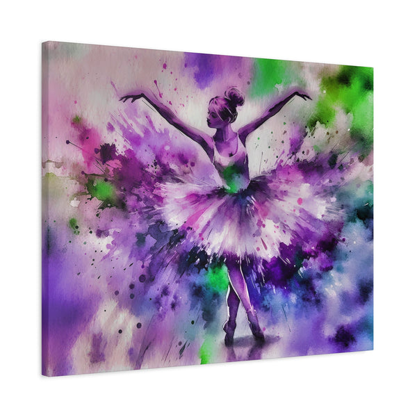 Polychrome Ballet Purple - Canvas Poster