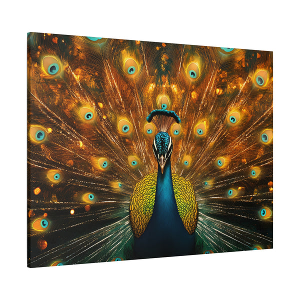 Neon Plumage - Canvas Poster
