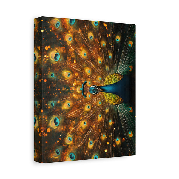 Neon Plumage - Canvas Poster
