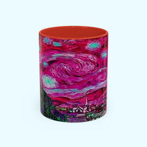 Star Night Fuchsia - Coffee Mug - 11oz