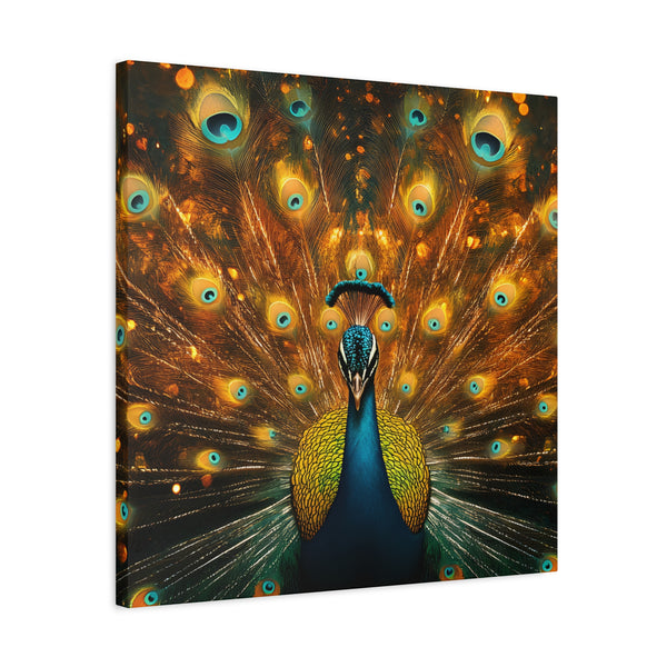 Neon Plumage - Canvas Poster