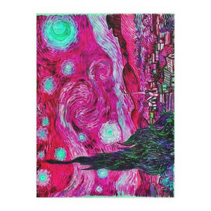 Star Night Fuchsia - Silk Poster