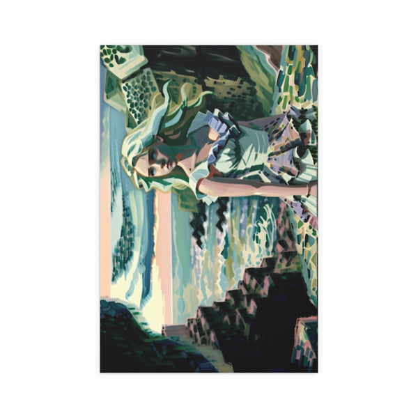 Cliff Over The Sea - Silk Poster