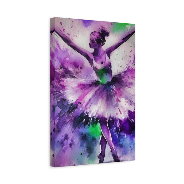 Polychrome Ballet Purple - Canvas Poster