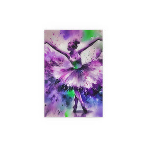 Polychrome Ballet Purple - Silk Poster