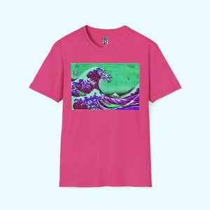 Purple Great Wave - Soft-Style Tee