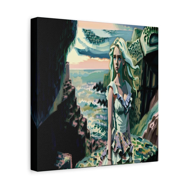 Cliff Over The Sea - Canvas Poster