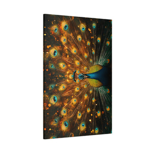 Neon Plumage - Canvas Poster
