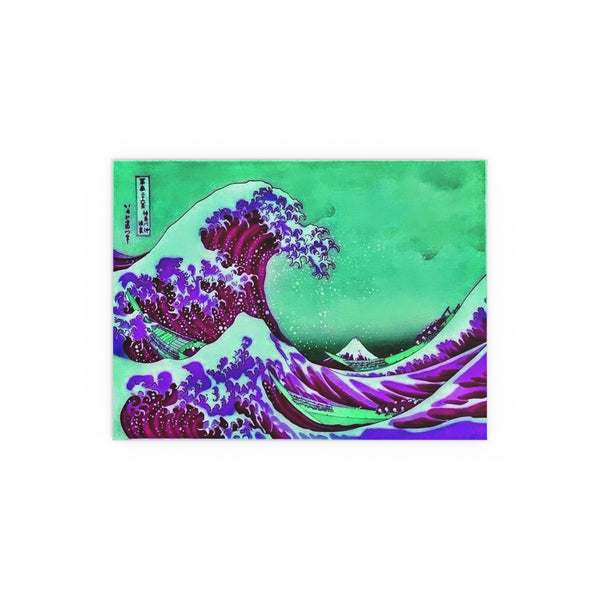 Purple Great Wave - Silk Poster