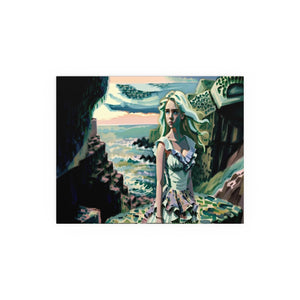 Cliff Over The Sea - Silk Poster