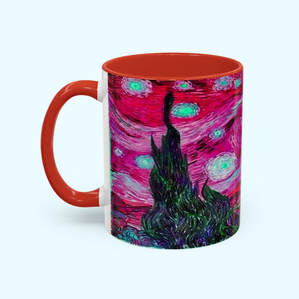 Star Night Fuchsia - Coffee Mug - 11oz
