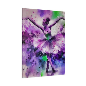 Polychrome Ballet Purple - Canvas Poster