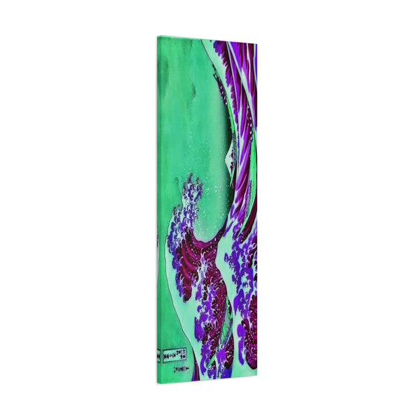 Purple Great Wave - Canvas Poster
