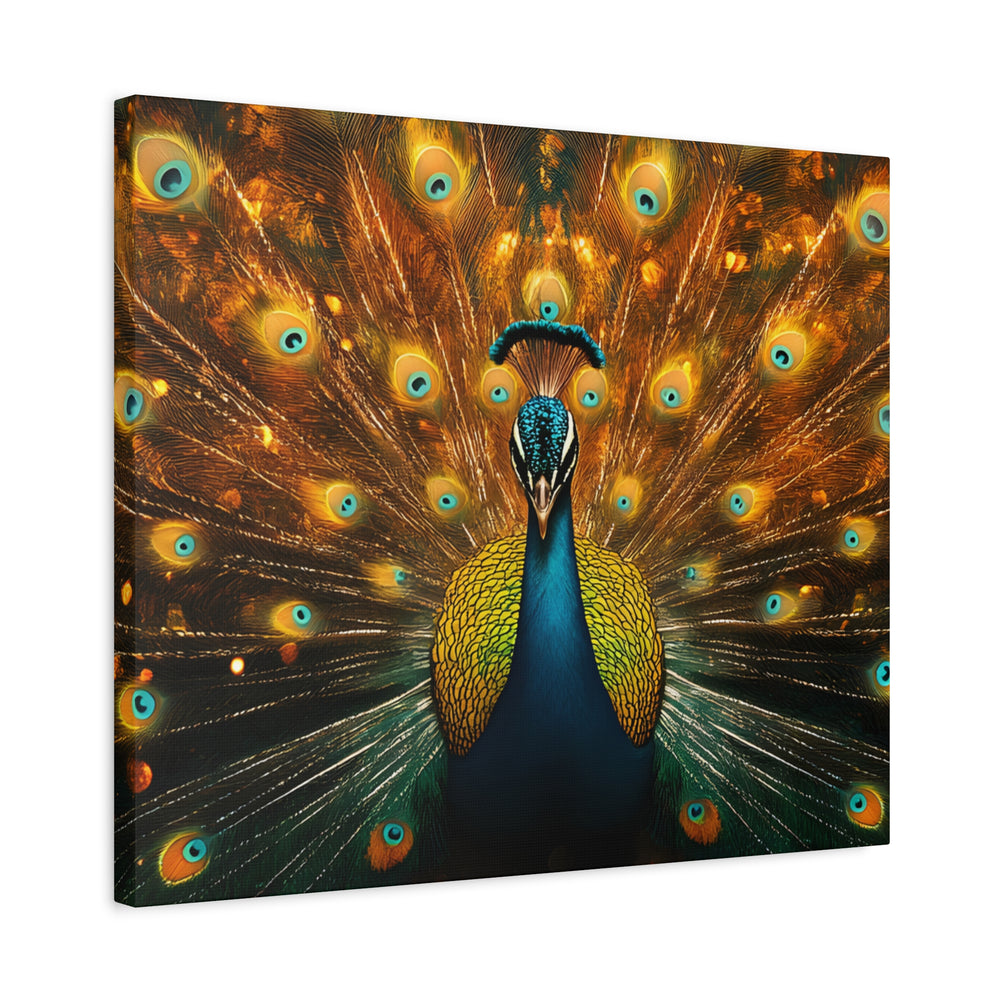 Neon Plumage - Canvas Poster