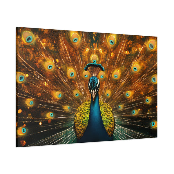 Neon Plumage - Canvas Poster
