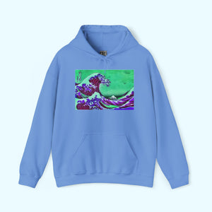 Purple Great Wave - Pullover