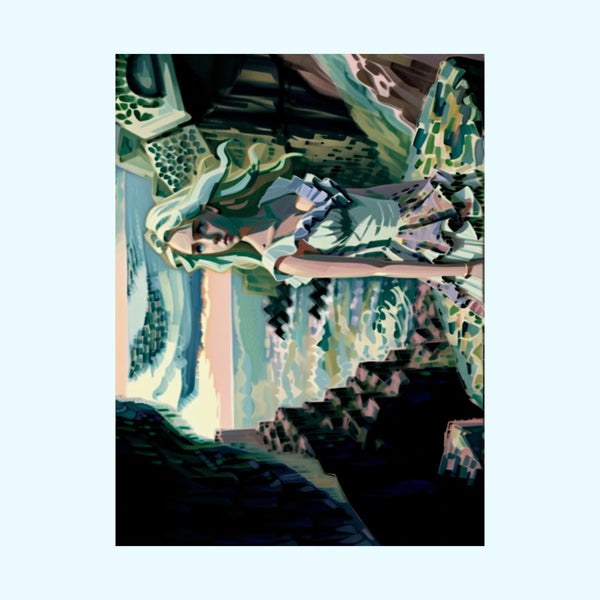 Cliff Over The Sea - Matte Poster