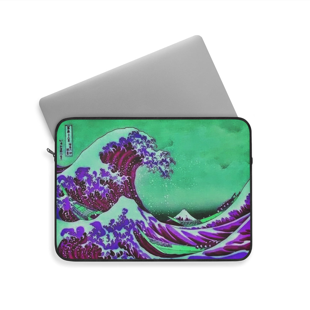 Purple Great Wave Laptop Cover