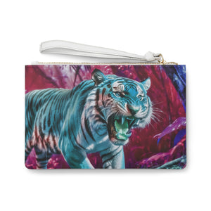 Bengal - Orange & Capri - Clutch Bag
