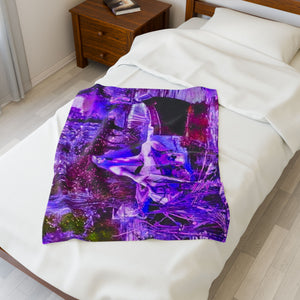 Shallot - Purple - Velveteen Plush Blanket