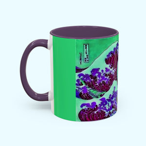 Purple Great Wave - Coffee Mug - 11oz