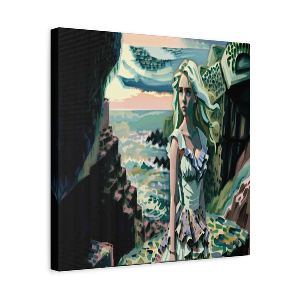 Cliff Over The Sea - Canvas Poster