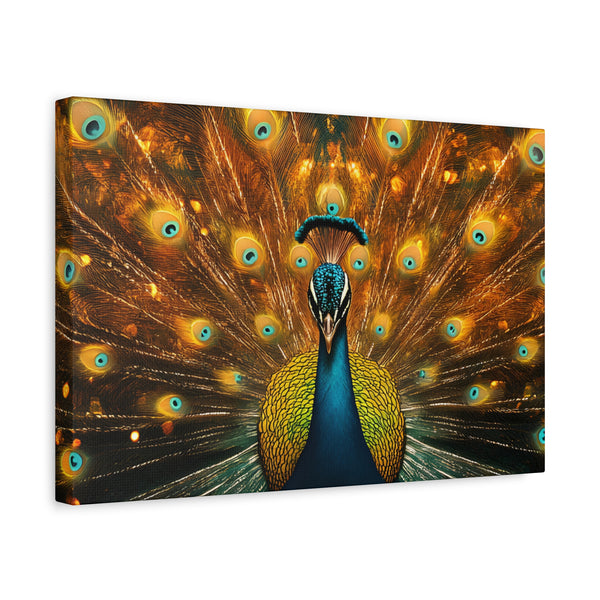 Neon Plumage - Canvas Poster