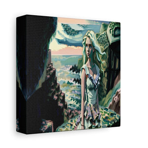 Cliff Over The Sea - Canvas Poster