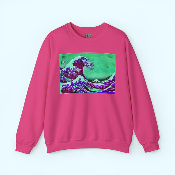 Purple Great Wave - Crewneck