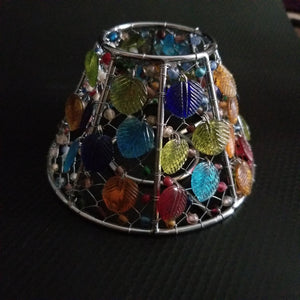 Handmade Colored Glass Tea Light Candle Holder