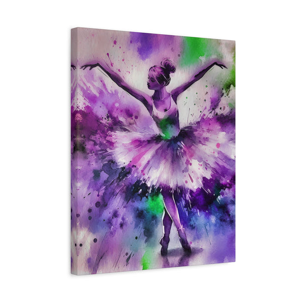 Polychrome Ballet Purple - Canvas Poster