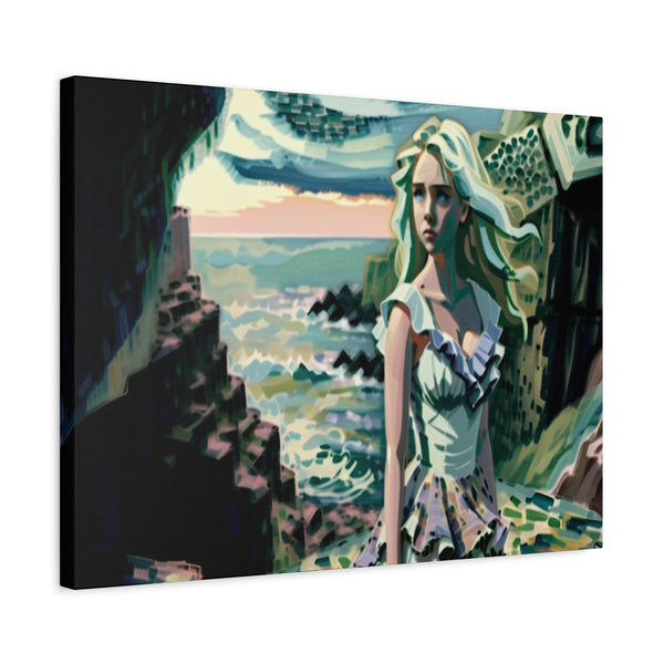 Cliff Over The Sea - Canvas Poster