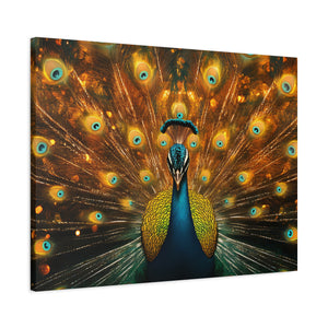 Neon Plumage - Canvas Poster