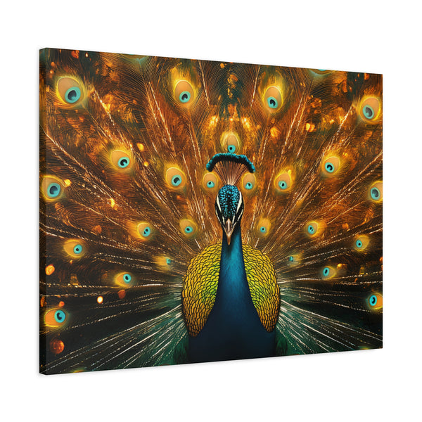Neon Plumage - Canvas Poster