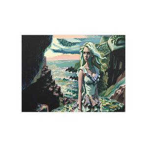 Cliff Over The Sea - Silk Poster