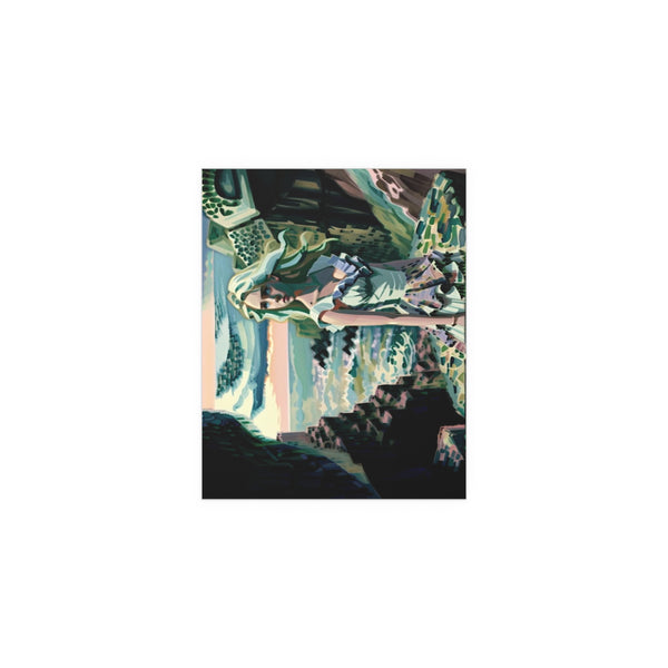 Cliff Over The Sea - Silk Poster