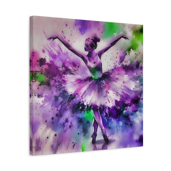 Polychrome Ballet Purple - Canvas Poster