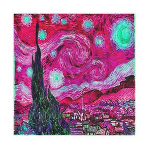 Star Night Fuchsia - Silk Poster