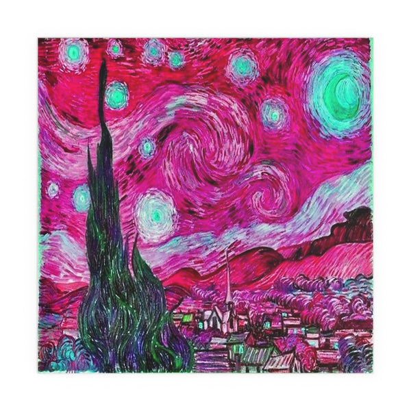 Star Night Fuchsia - Silk Poster