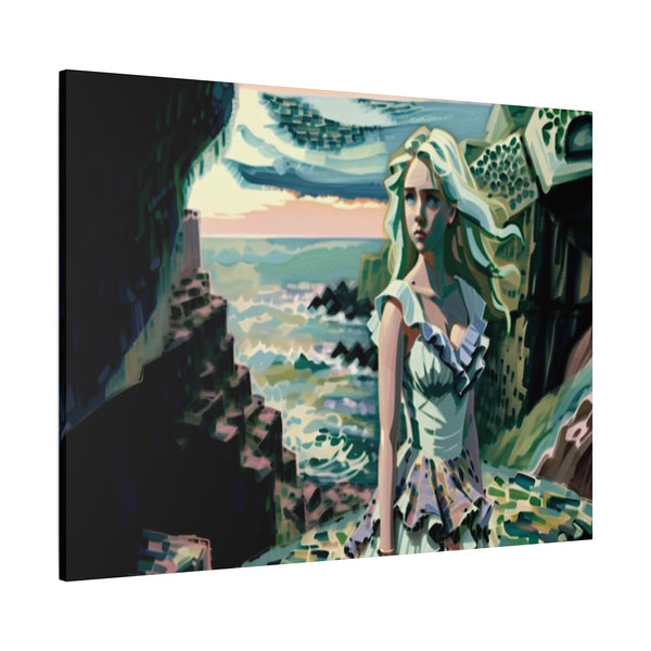 Cliff Over The Sea - Canvas Poster