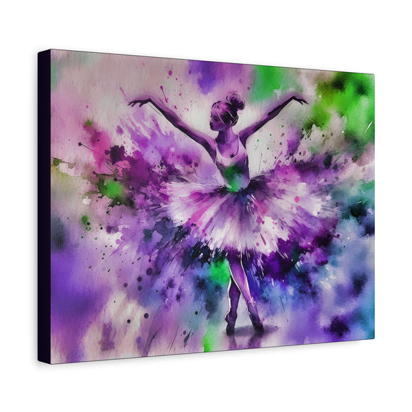 Polychrome Ballet Purple - Canvas Poster
