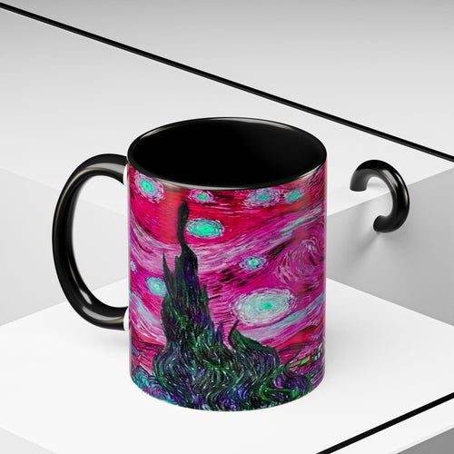Star Night Fuchsia - Coffee Mug - 11oz