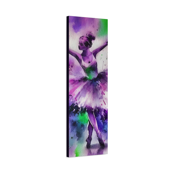 Polychrome Ballet Purple - Canvas Poster