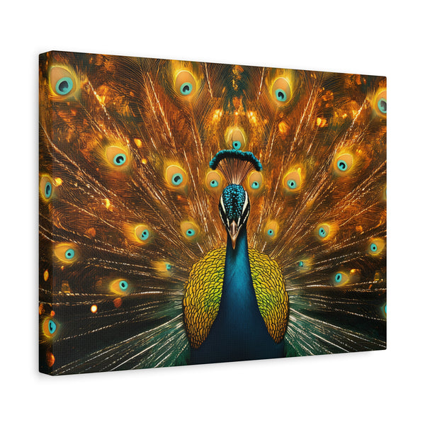 Neon Plumage - Canvas Poster