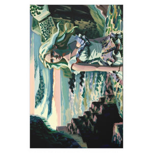 Cliff Over The Sea - Silk Poster
