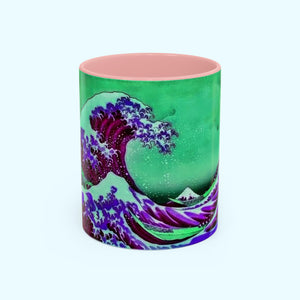 Purple Great Wave - Coffee Mug - 11oz